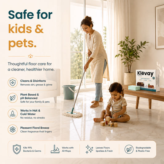 Baby & Pet Safe Gentle Floor Cleaning Sheets