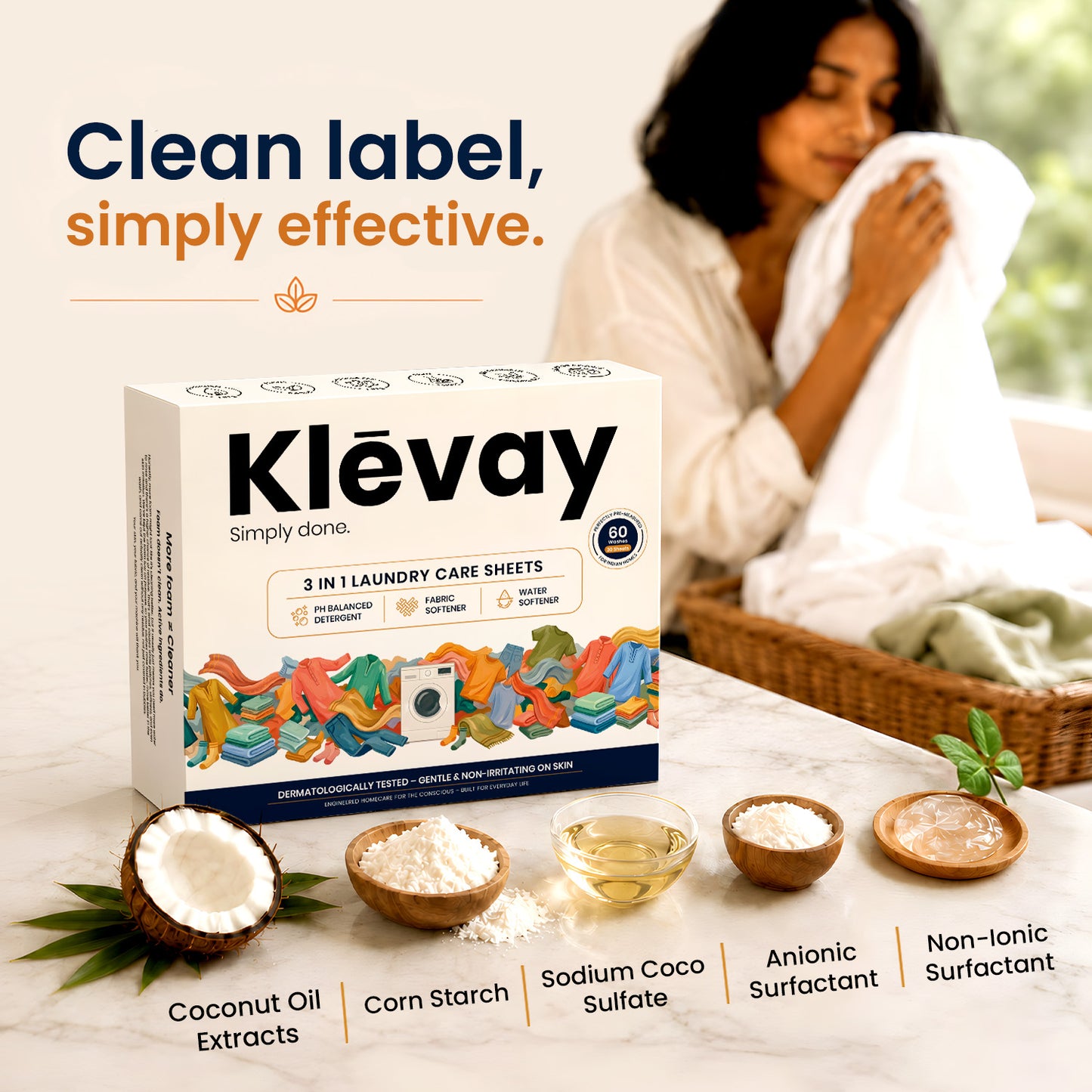 3-in-1 Laundry Detergent Sheet