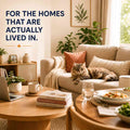 Cosy lived-in living room for homes that are actually lived in